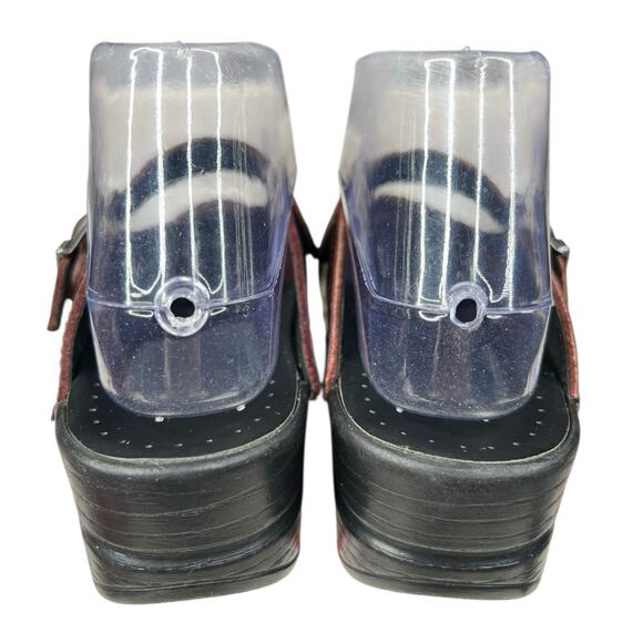 Dansko Women’s Red Merrie Red Leather Mary Jane’s Size 37 US 6.5/7 - Picture 8 of 10